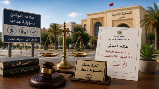 القضاء الإداري يحمل جماعة ترابية مسؤولية حادث سقوط سيدة بالشارع العام..