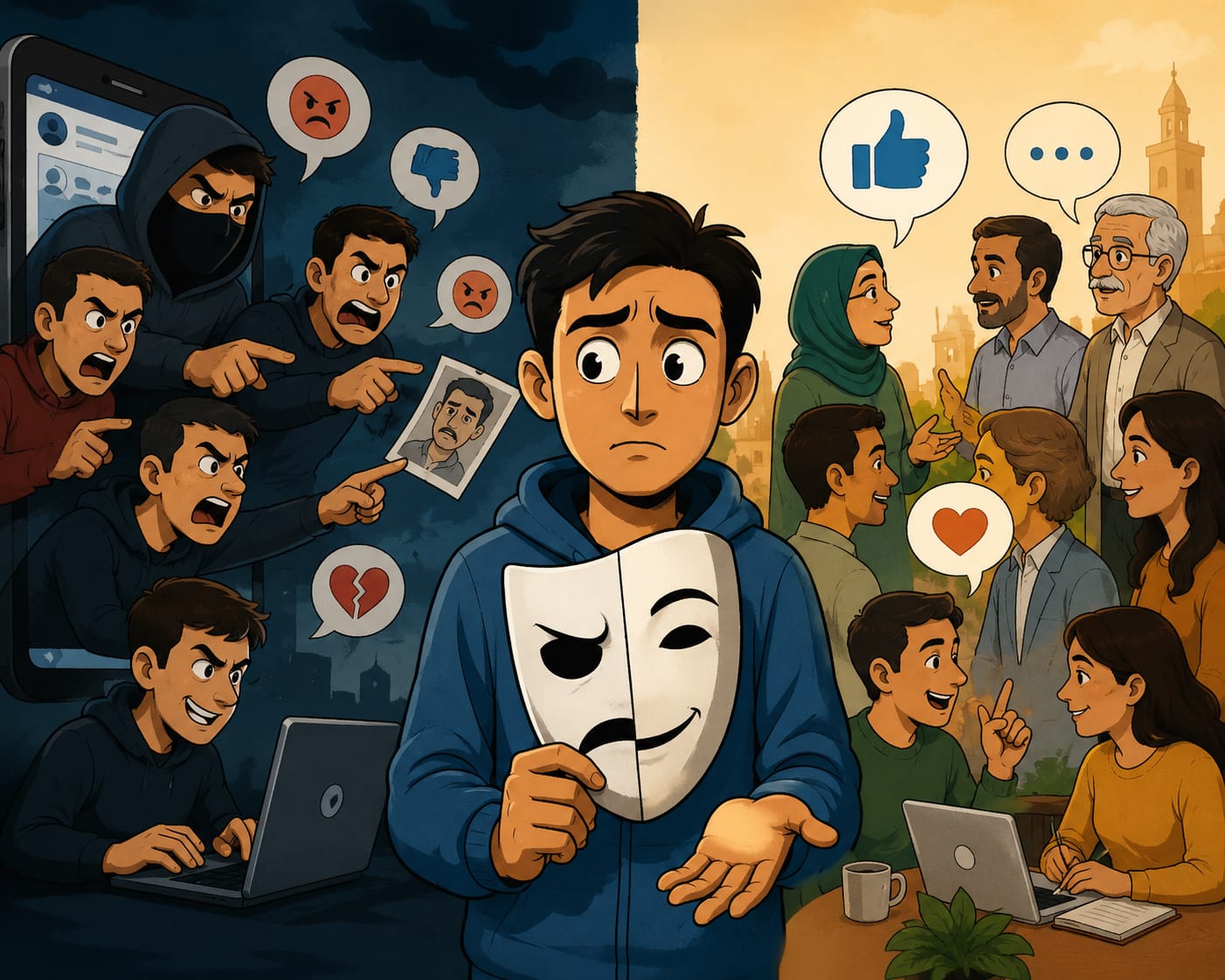 التشهير في الفضاء الأزرق.. حين يتحول الاختلاف إلى إساءة والنقد إلى أداة للهدم..!
