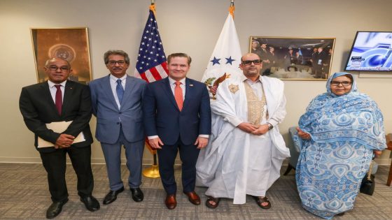 الممثل الدائم للولايات المتحدة لدى الأمم المتحدة يستقبل القيادة السياسية لحركة صحراويون من أجل السلام