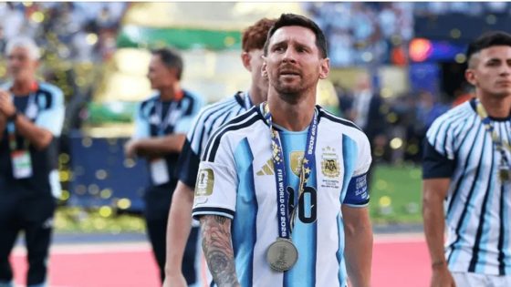 النجم الأرجنتيني ليونيل ميسي يعلن اعتزال اللعب دولياً