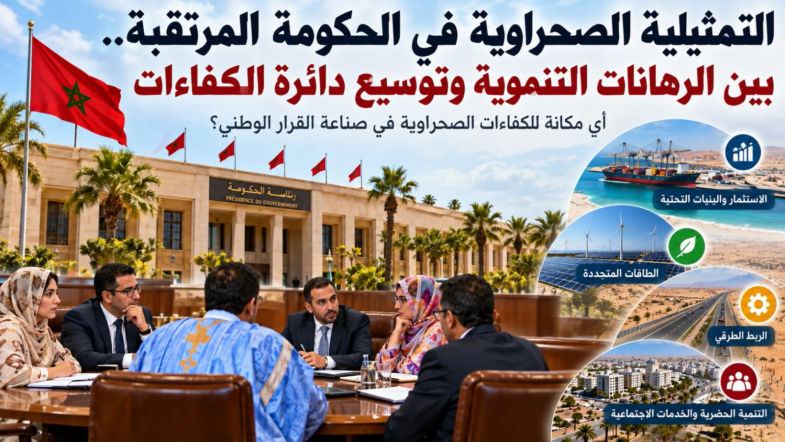 الكفاءات الصحراوية والحكومة المرتقبة.. هل يحضر الجنوب في صناعة القرار أم يظل حاضرا في حسابات التمثيلية..؟