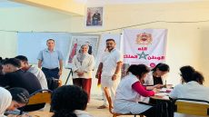 السمارة.. الثانوية التأهيلية وادي الساقية الحمراء تحتفي بعيد الوحدة والمسيرة الخضراء بأمسية فنية في الرسم والألوان